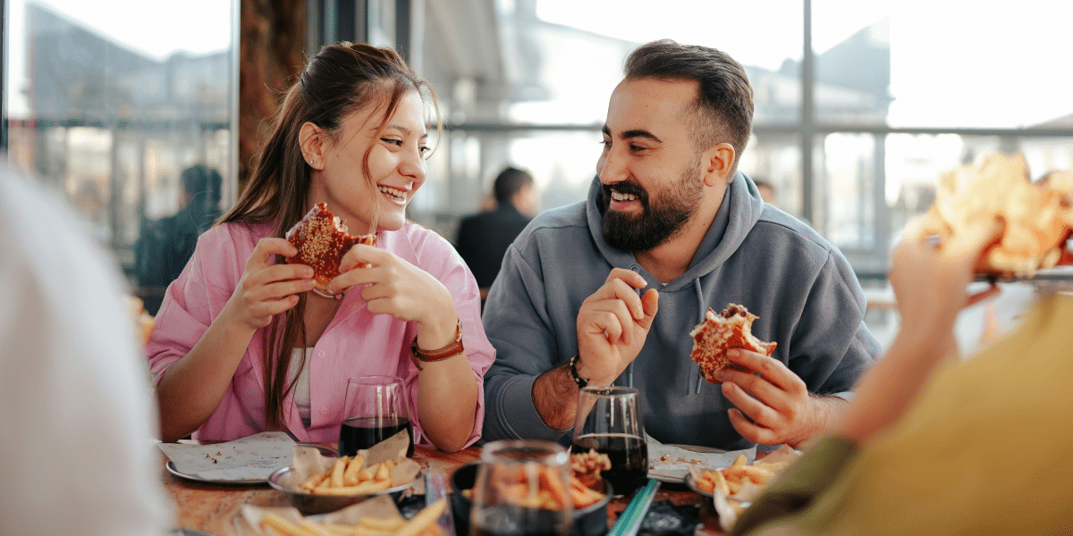 couple eating