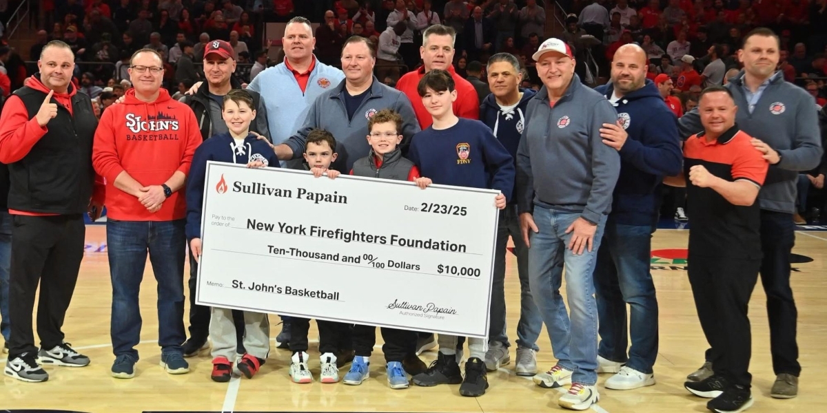 Honoring Firefighters: St. John’s Athletics Partners with Sullivan Papain