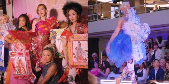 “Your Art Has Been Served”: Olga Amraie Presents Dina Kabdolla’s Groundbreaking Eco-Couture Collection at the LA Fashion Show