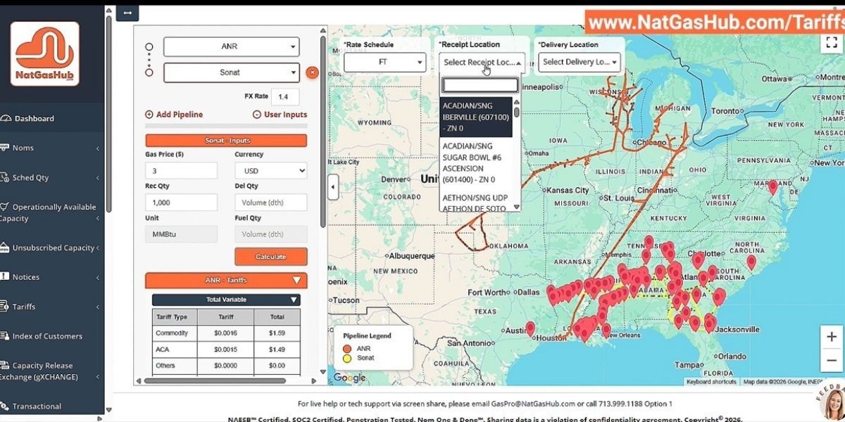 NatGasHub Revolutionizes Natural Gas Pipeline Tariff Management