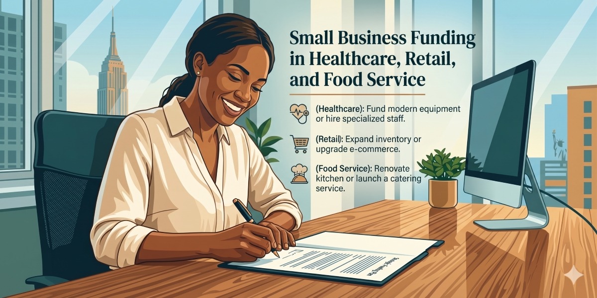 Small Business Funding in Healthcare, Retail, and Food Service in 2026 and Why Industry Matters