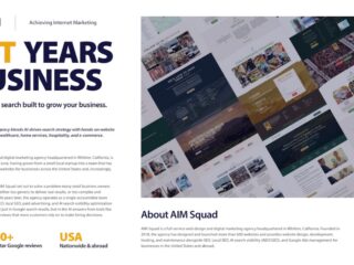 AIM Squad Marks Eight Years in Business, 600+ Websites Launched