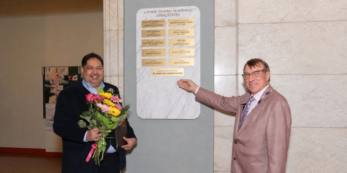 Dr. Kanans Visvanats Honored by the Latvian Academy of Sciences for Advancing Affordable Cancer Research