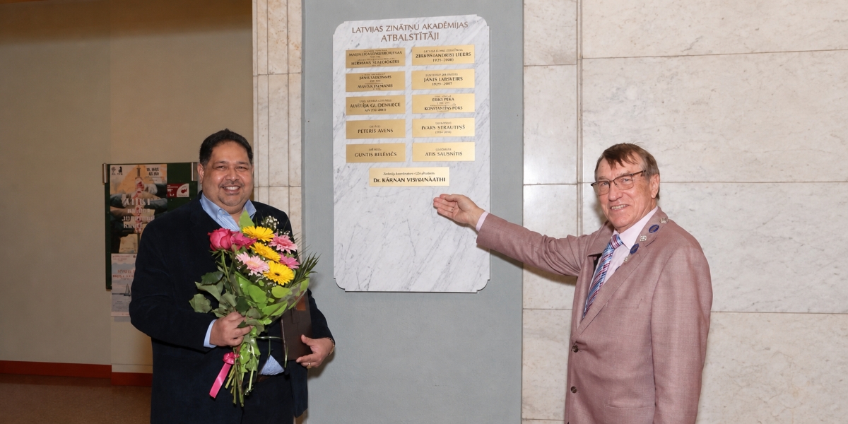 Dr. Kanans Visvanats Honored by the Latvian Academy of Sciences for Advancing Affordable Cancer Research