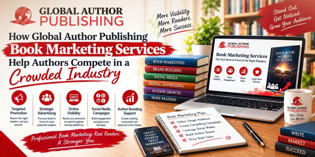 How Global Author Publishing Book Marketing Services Help Authors Compete in a Crowded Industry